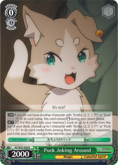 Puck Joking Around (Parallel Foil) (RZ/SE35-E08 R) - Re:ZERO: The Frozen Bond