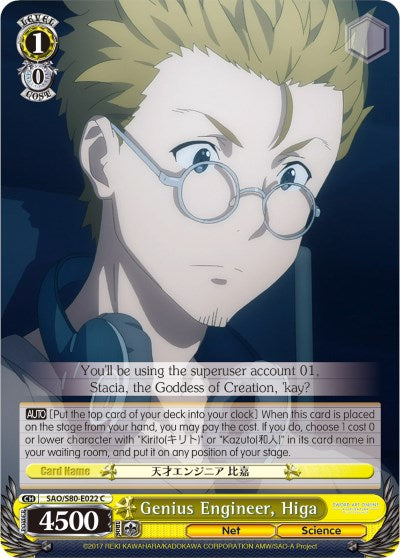 Genius Engineer, Higa (SAO/S80-E022 C) - Sword Art Online -Alicization- Vol.2