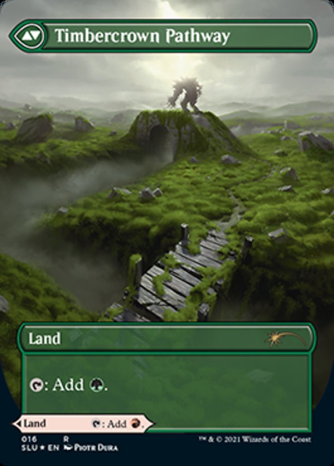 Cragcrown Pathway // Timbercrown Pathway (SLU-016) - Secret Lair: Ultimate Edition: (Showcase) (Borderless) Foil