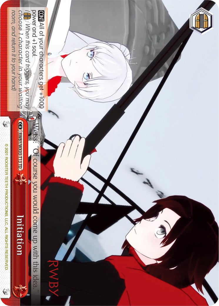 Initiation (RWBY/WX03-T13 TD) - RWBY