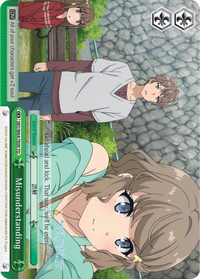 Misunderstanding (SBY/W64-TE09 TD) - Rascal Does Not Dream of Bunny Girl Senpai