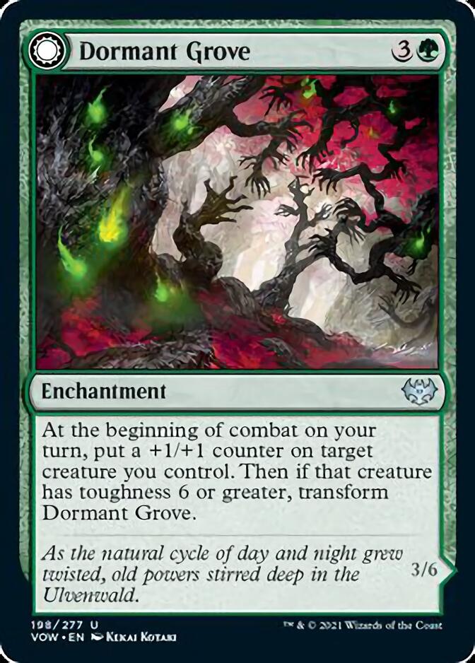 Dormant Grove // Gnarled Grovestrider (VOW-198) - Innistrad: Crimson Vow: (Double Faced Transform)