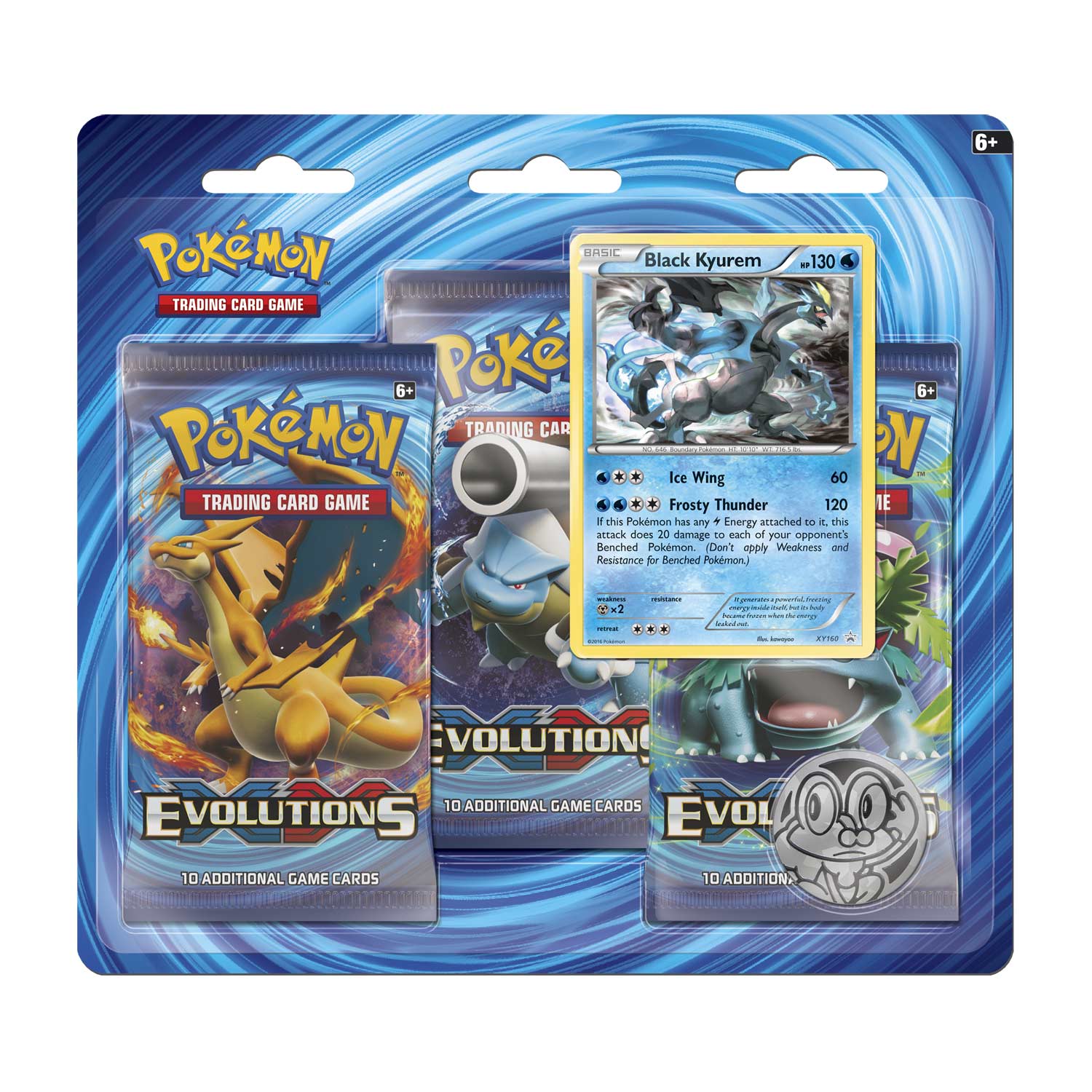 XY: Evolutions - 3-Pack Blister (Black Kyurem)