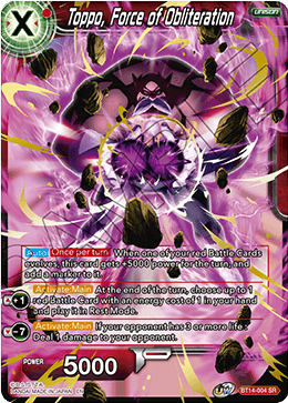 Toppo, Force of Obliteration (BT14-004) [Cross Spirits]