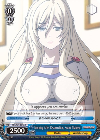 Morning After Resurrection, Sword Maiden (GBS/S63-E090 C) - Goblin Slayer
