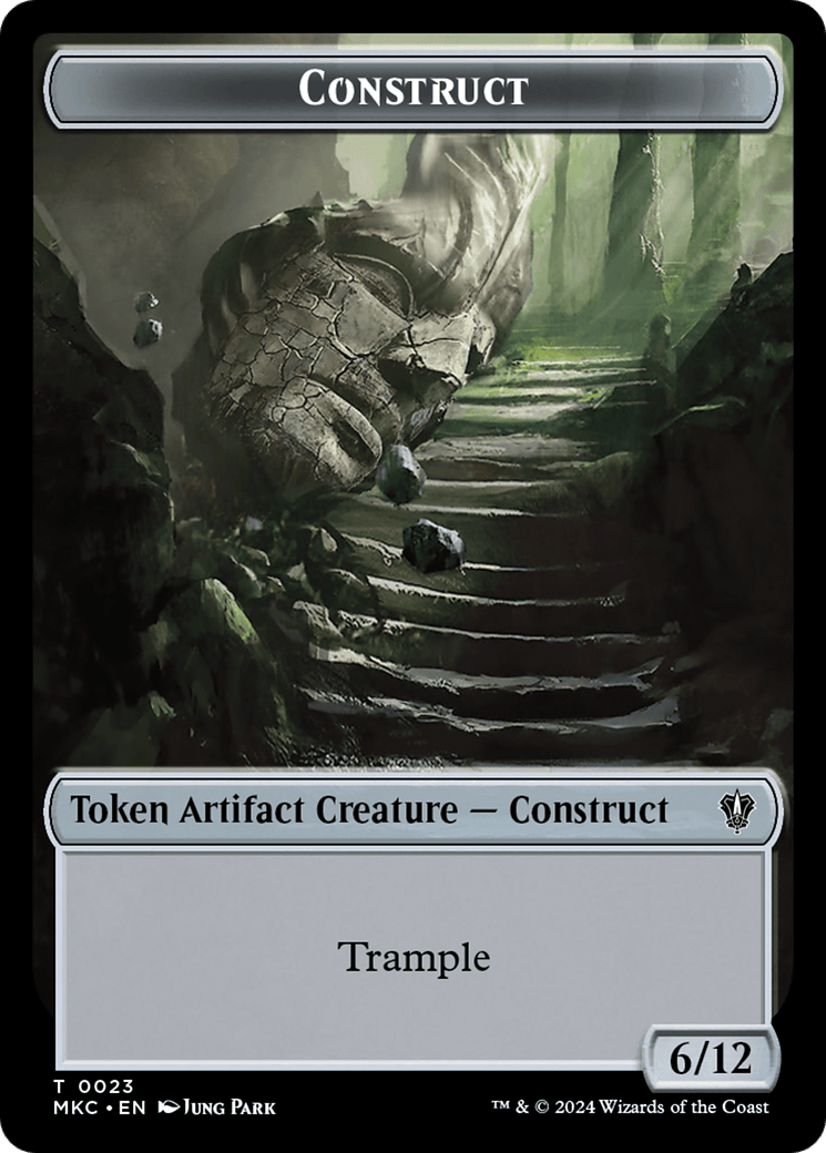 Construct // Soldier Double-Sided Token [Murders at Karlov Manor Commander Tokens] - Josh's Cards