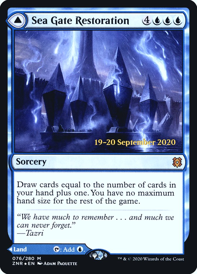 Sea Gate Restoration // Sea Gate, Reborn (PRE-76S) - Zendikar Rising Promos Foil