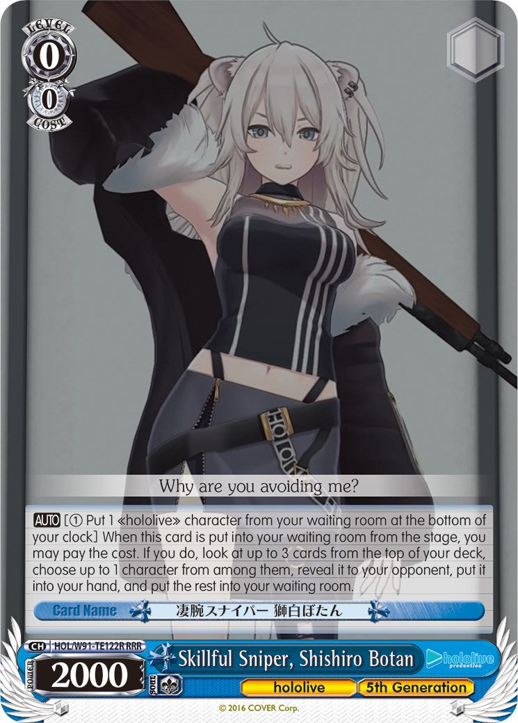 Skillful Sniper, Shishiro Botan (RRR) (HOL/W91-TE122R RRR) - hololive production