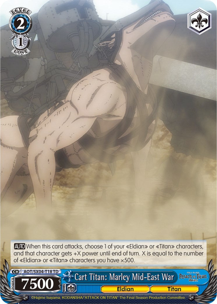 Cart Titan: Marley Mid-East War (AOT/SX04-T18 TD) - Attack On Titan: Final Season