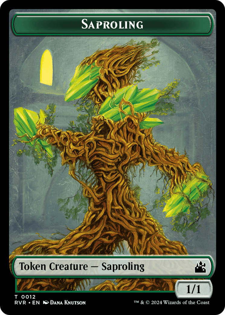 Saproling // Goblin (0009) Double-Sided Token [Ravnica Remastered Tokens] - Josh's Cards