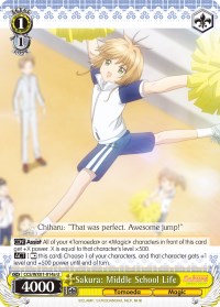 Sakura: Middle School Life (A) (CCS/WX01-014a U) - Cardcaptor Sakura: Clear Card