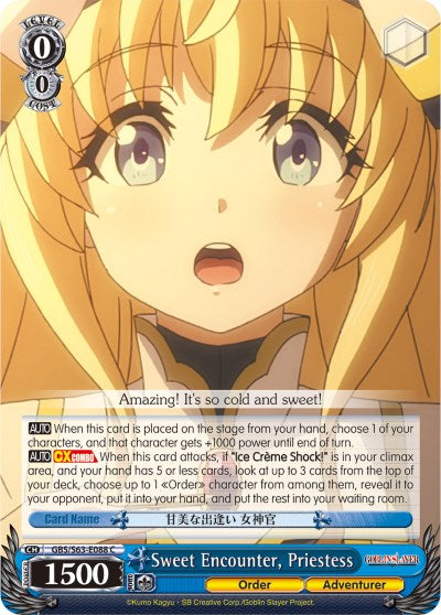 Sweet Encounter, Priestess (GBS/S63-E088 C) - Goblin Slayer