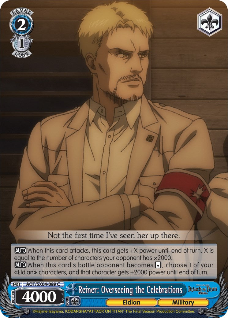 Reiner: Overseeing the Celebrations (AOT/SX04-089 C) - Attack On Titan: Final Season