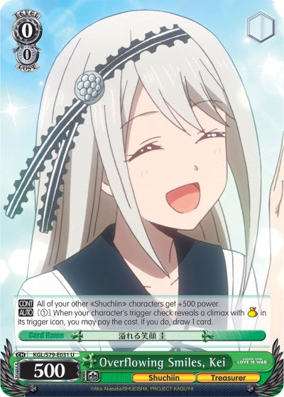 Overflowing Smiles, Kei (KGL/S79-E031 U) - Kaguya-sama: Love is War