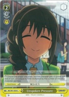 Unspoken Pressure (IMC/W41-E034 C) - The iDOLM@STER Cinderella Girls
