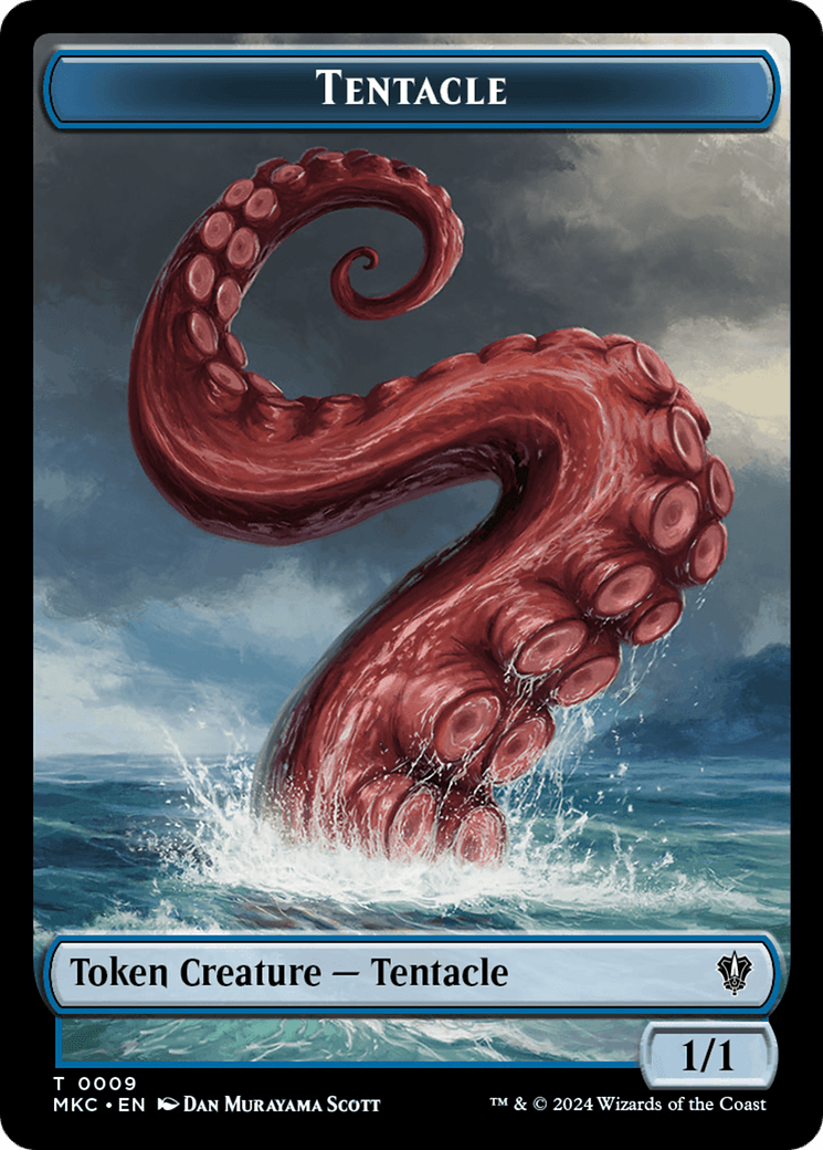 Tentacle // Koma's Coil Double-Sided Token [Murders at Karlov Manor Commander Tokens] - Josh's Cards