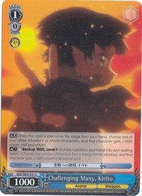 Challenging Many, Kirito (Parallel Foil) (SAO/SE26-E31 C) - Sword Art Online II Vol.2