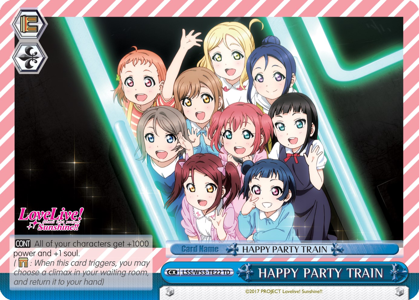 HAPPY PARTY TRAIN (LSS/W53-TE22 TD) - Love Live! Sunshine!! Extra Booster