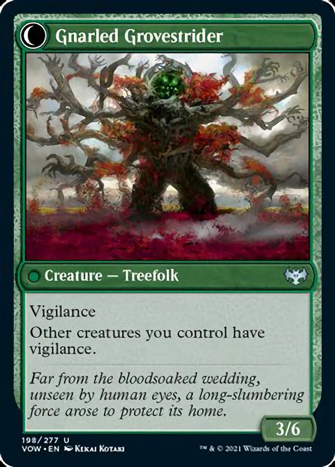 Dormant Grove // Gnarled Grovestrider (VOW-198) - Innistrad: Crimson Vow: (Double Faced Transform)