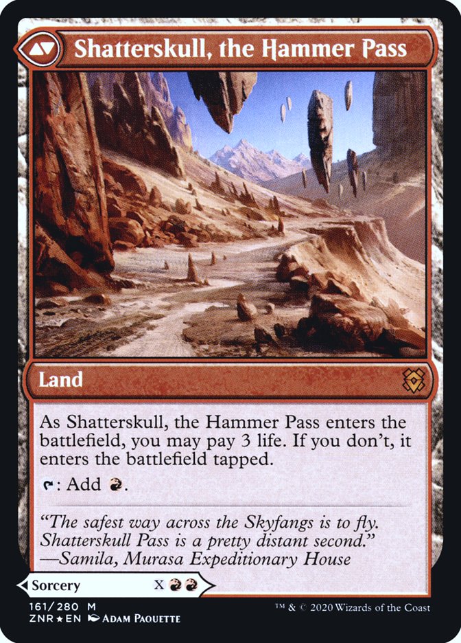 Shatterskull Smashing // Shatterskull, the Hammer Pass (PRE-161S) - Zendikar Rising Promos Foil