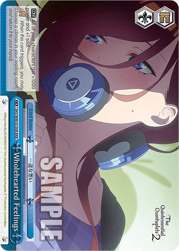 Wholehearted Feelings (RRR) (5HY/W90-E100R RRR) - The Quintessential Quintuplets 2