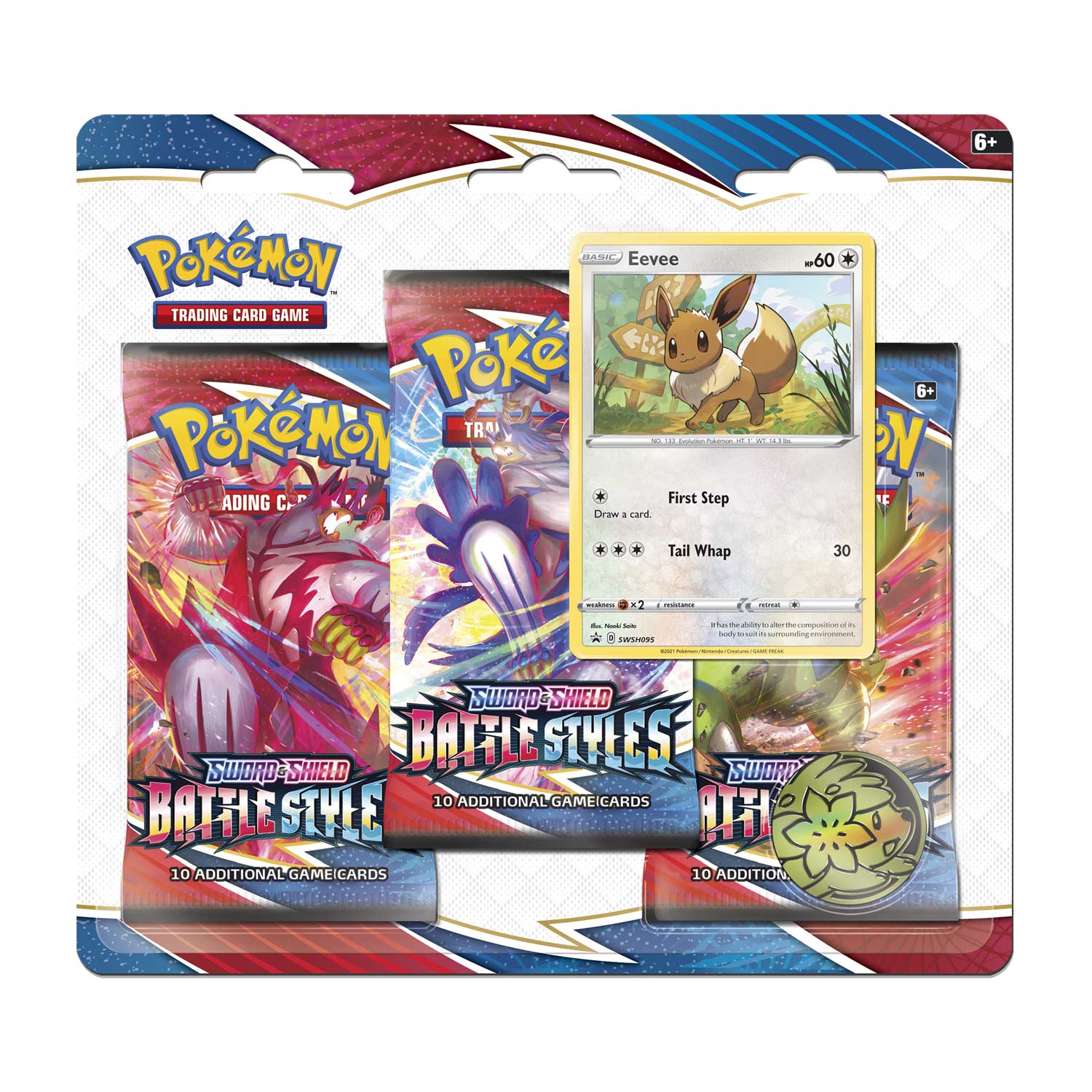 Sword & Shield: Battle Styles - 3-Pack Blister (Eevee)