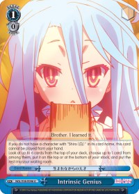 Intrinsic Genius (NGL/S58-E096 U) - No Game No Life