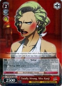Totally Wrong, Miss Kanji (P4/EN-S01-059 U) - Persona 4 ver.E
