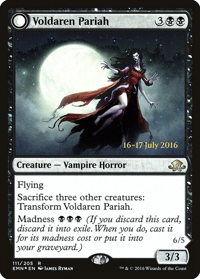 Voldaren Pariah // Abolisher of Bloodlines (PRE-111S) - Eldritch Moon Promos: (mooneldrazidfc) Foil