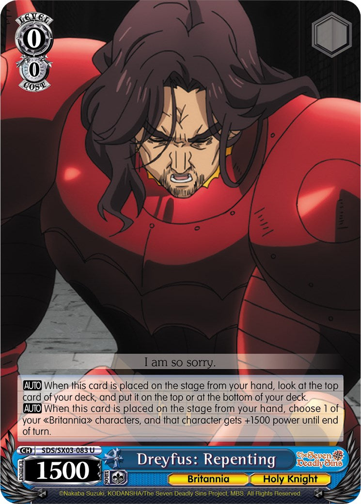 Dreyfus: Repenting (SDS/SX03-083 U) - The Seven Deadly Sins