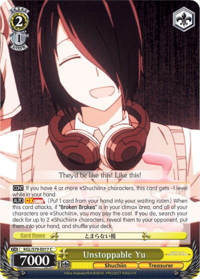 Unstoppable Yu (KGL/S79-E017 C) - Kaguya-sama: Love is War