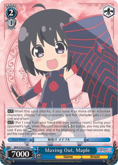 Maxing Out, Maple (BFR/S78-E104 C) - BOFURI: I Don't Want to Get Hurt, so I'll Max Out My Defense