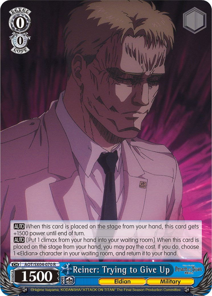 Reiner: Trying to Give Up (AOT/SX04-070 R) - Attack On Titan: Final Season