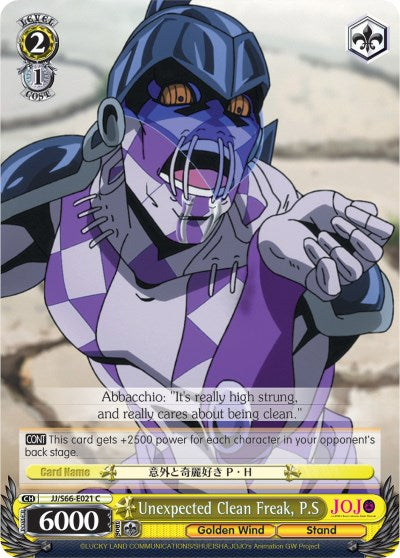 Unexpected Clean Freak, P.S (JJ/S66-E021 C) - JoJo's Bizarre Adventure: Golden Wind