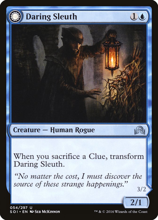 Daring Sleuth // Bearer of Overwhelming Truths (SOI-054) - Shadows over Innistrad: (Double Faced Transform)