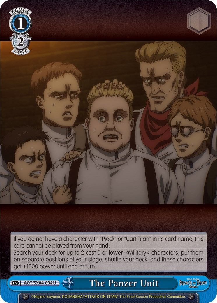 The Panzer Unit (AOT/SX04-094 U) - Attack On Titan: Final Season