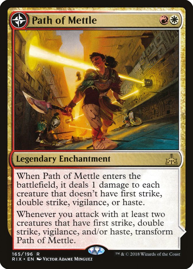 Path of Mettle // Metzali, Tower of Triumph (RIX-165) - Rivals of Ixalan: (compasslanddfc)