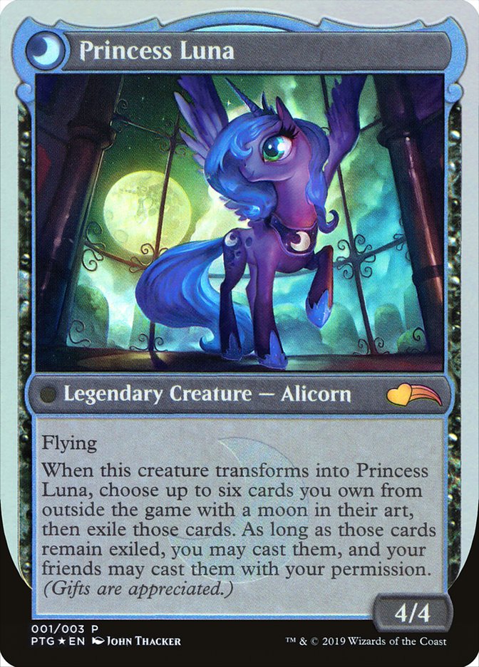 Nightmare Moon // Princess Luna (PTG-001) - Ponies: The Galloping: (waxingandwaningmoondfc) Foil