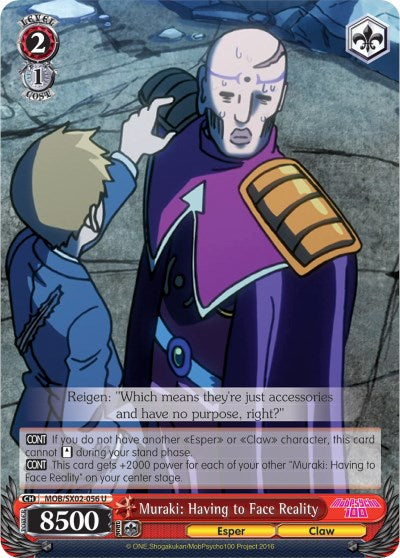 Muraki: Having to Face Reality (MOB/SX02-056 U) - Mob Psycho 100