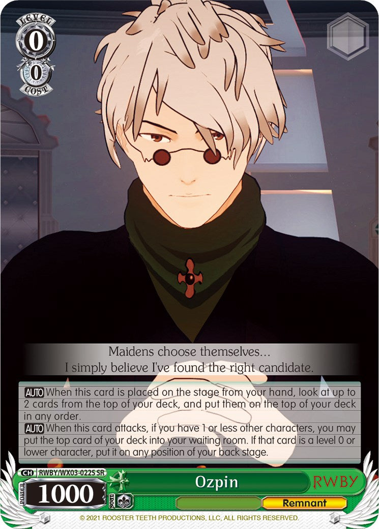 Ozpin (SR) (RWBY/WX03-022S SR) - RWBY