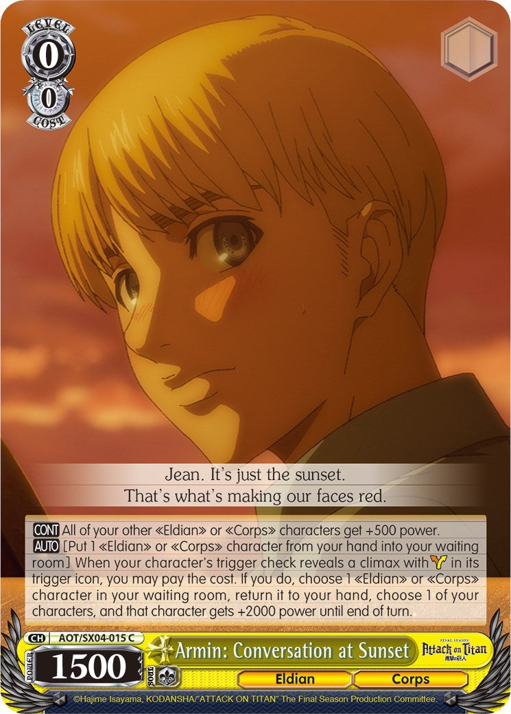 Armin: Conversation at Sunset (AOT/SX04-015 C) - Attack On Titan: Final Season