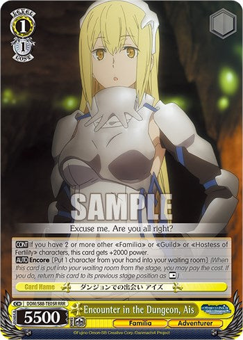 Encounter in the Dungeon, Ais (RRR) (DDM/S88-TE05R RRR) - Is it Wrong to Try to Pick Up Girls in a Dungeon?