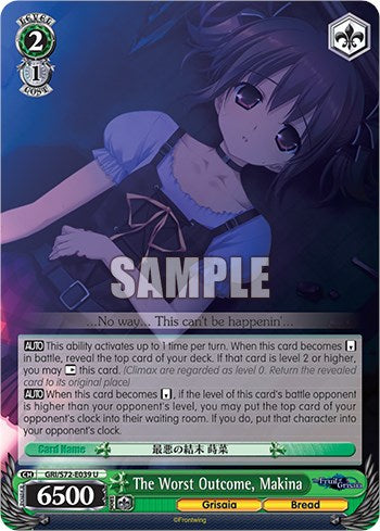 The Worst Outcome, Makina (GRI/S72-E039 U) - The Fruit of Grisaia