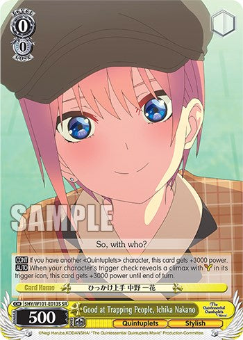 Good at Trapping People, Ichika Nakano (SR) (5HY/W101-E013S SR) - The Quintessential Quintuplets Movie