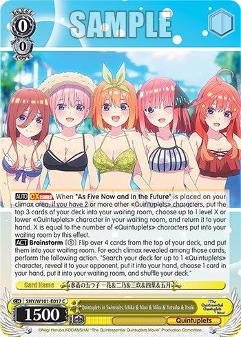 Quintuplets in Swimsuits, Ichika & Nino & Miku & Yotsuba & Itsuki (5HY/W101-E017 C) - The Quintessential Quintuplets Movie