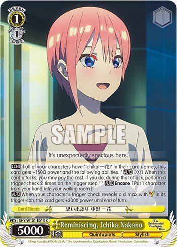 Reminiscing, Ichika Nakano (5HY/W101-E019 C) - The Quintessential Quintuplets Movie