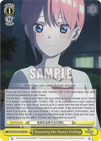 Treasuring Her Honest Feelings (SR) (5HY/W101-E020S SR) - The Quintessential Quintuplets Movie
