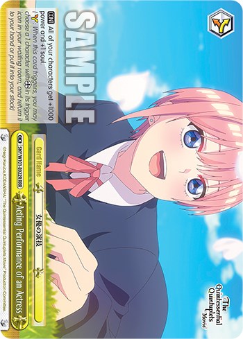 Acting Performance of an Actress (RRR) (5HY/W101-E022R RRR) - The Quintessential Quintuplets Movie
