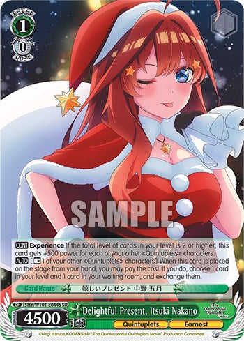Delightful Present, Itsuki Nakano (SR) (5HY/W101-E044S SR) - The Quintessential Quintuplets Movie