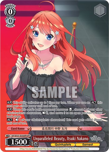 Unparalleled Beauty, Itsuki Nakano (OFR) (5HY/W101-E050OFR OFR) - The Quintessential Quintuplets Movie